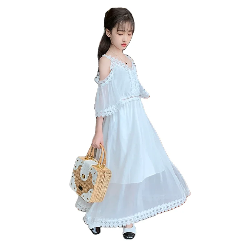 2023 hot sale girls clothes  summer beach skirt chiffon princess skirt wholesale good price