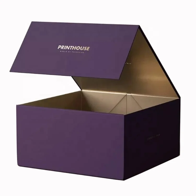 Custom size luxury folding gift box cardboard rigid hardbox magnetbox matt magnetic box packaging with logo
