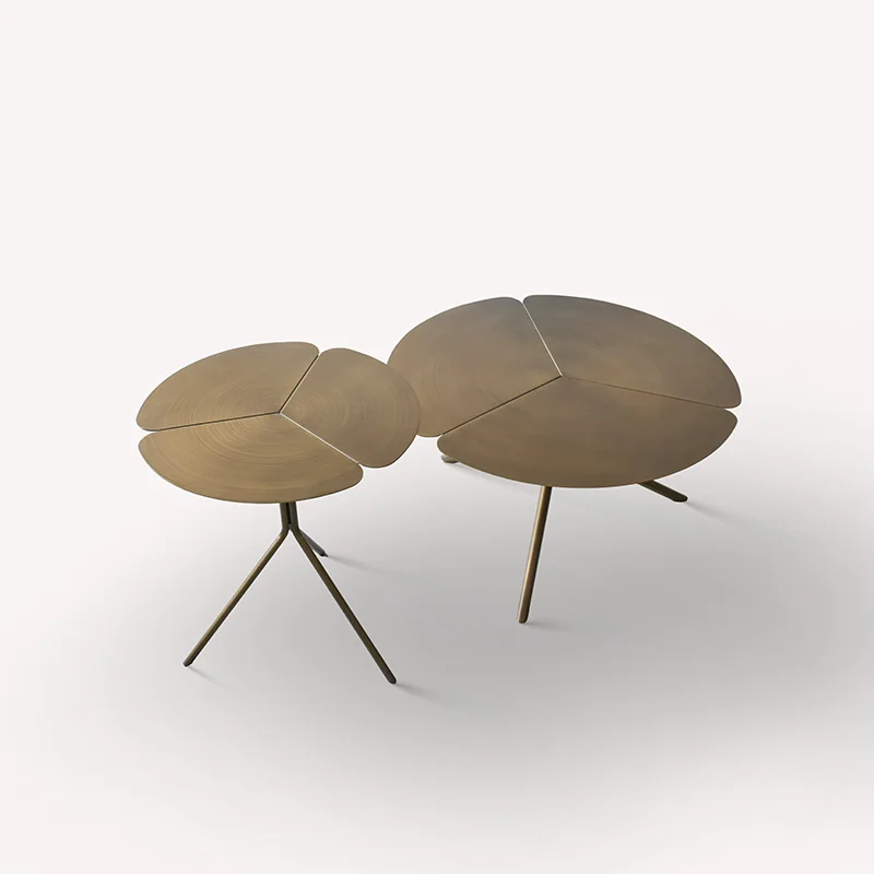 Folia table Danish designer table clover metal combination edge several household petal coffee tables