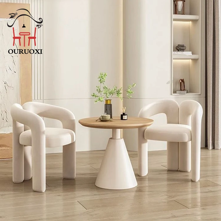 Creative modern design Italian dining chairs modern luxury modern minimalist nordic velvet fabric dining chair