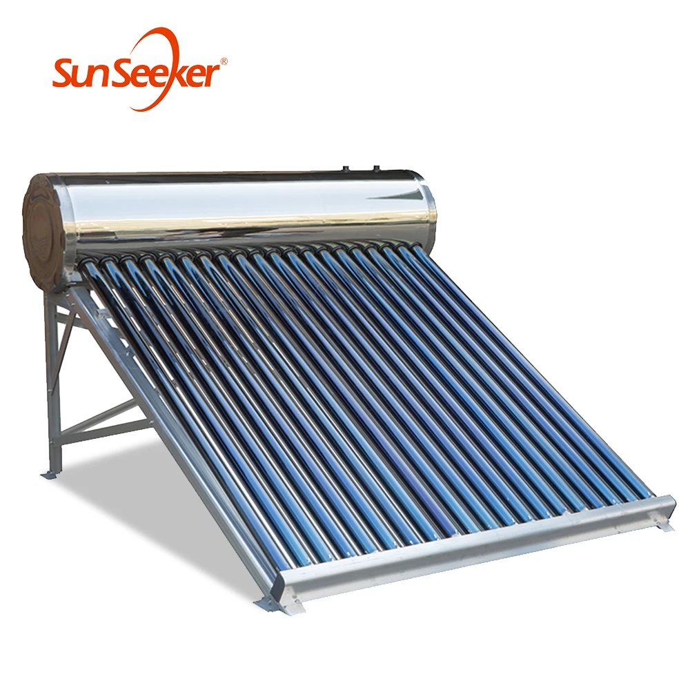 100L 200L 300L Factory Wholesale Household Roof Solar Water Heater System Stainless Steel water tank