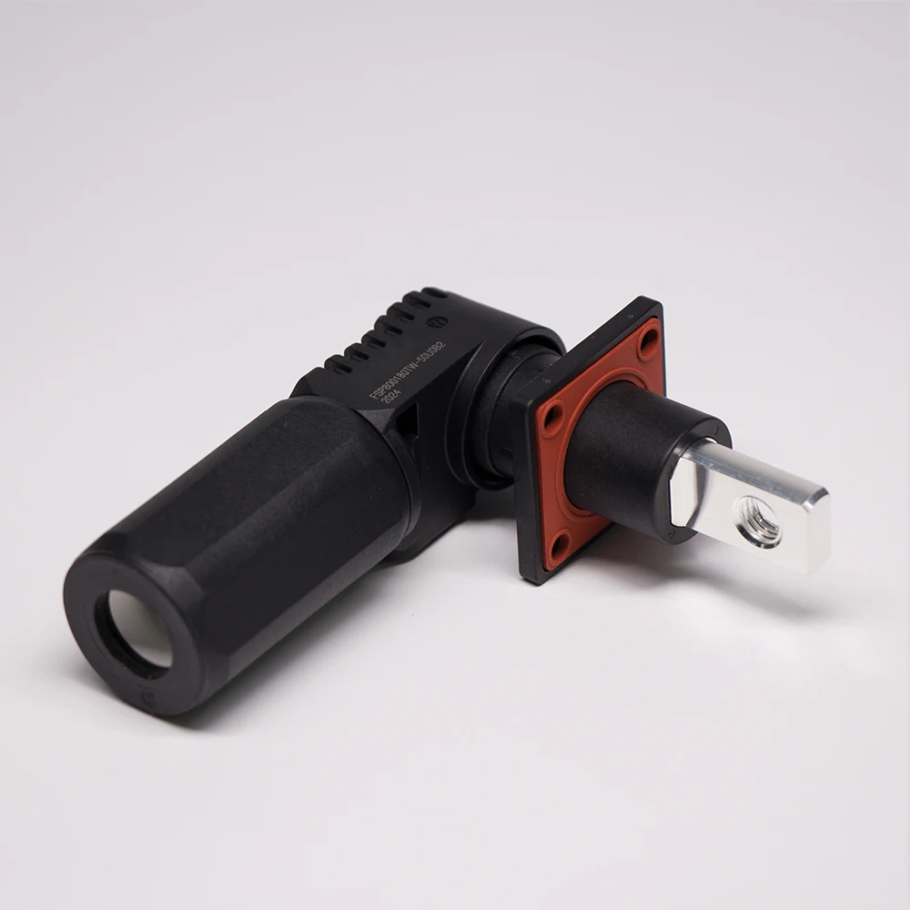 
HV DC 80A -125A одноконтактный разъем и гнездо W ключ черный разъем батареи для системы хранения энергии 