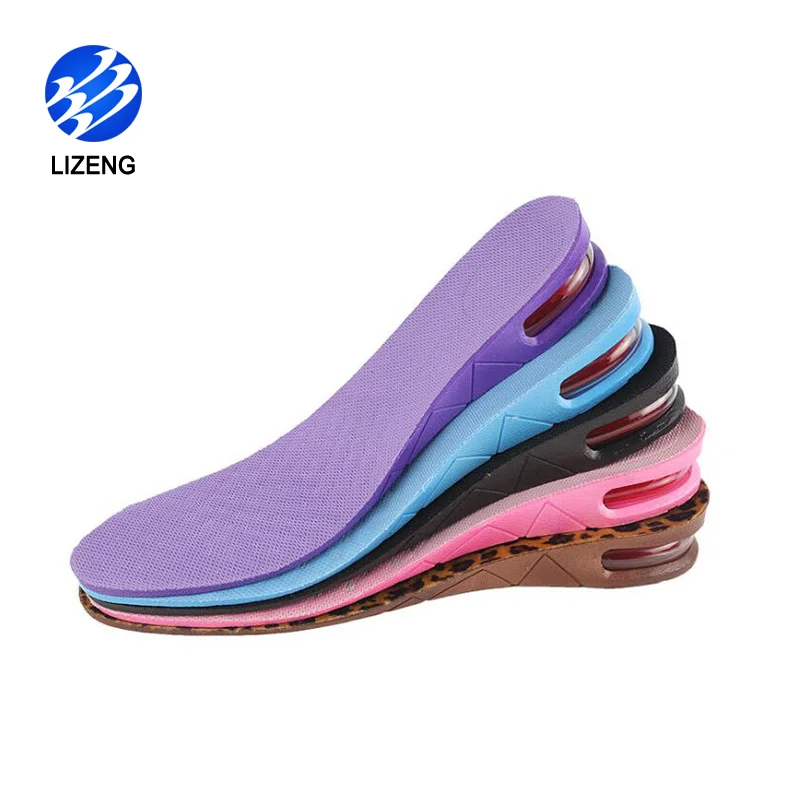 PVC 3 Layer Shoe Insoles Increase Height For Elevator Taller