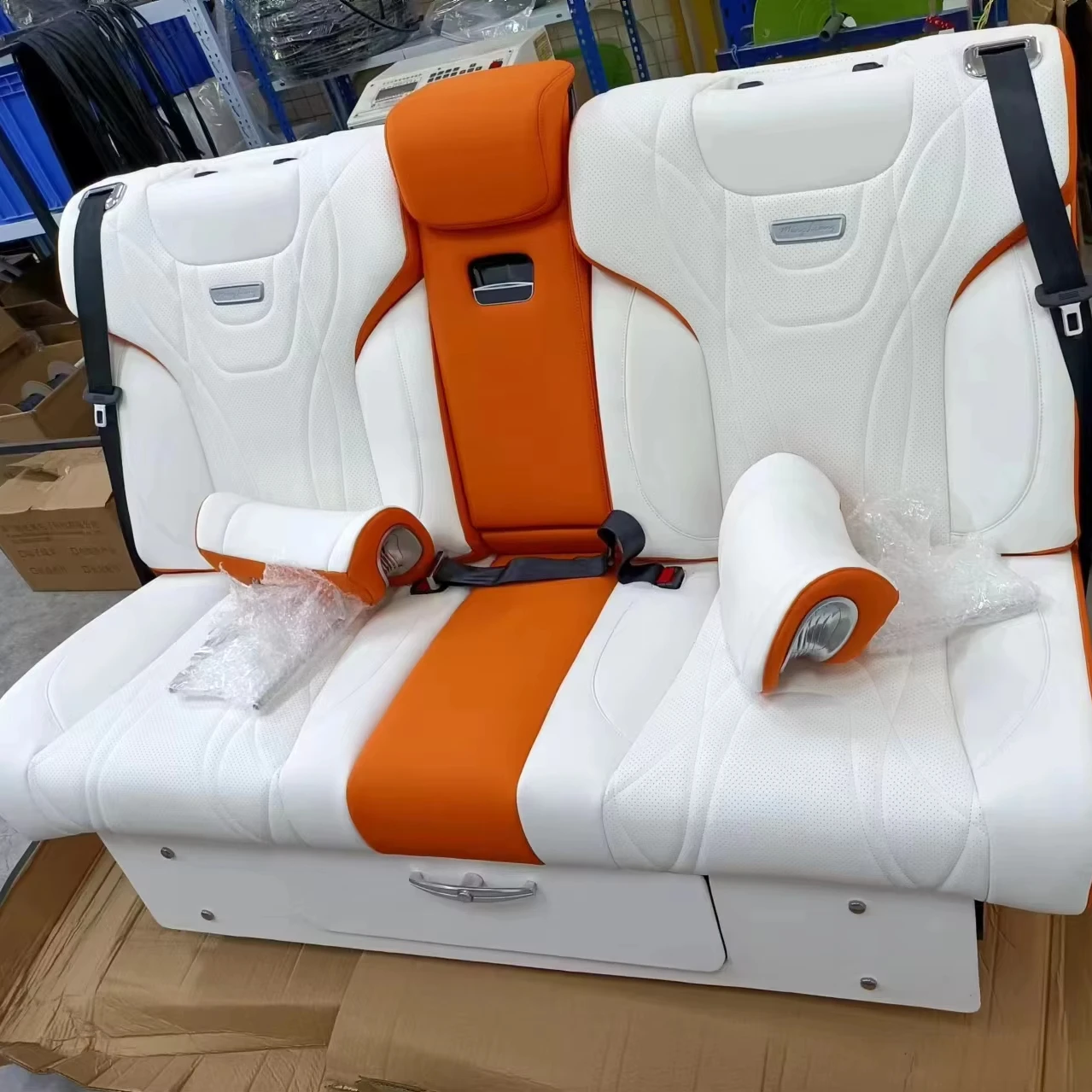 Customized Luxury Bench Electric Reclining To Bed Auto Interior Conversion Limousine Van Seat