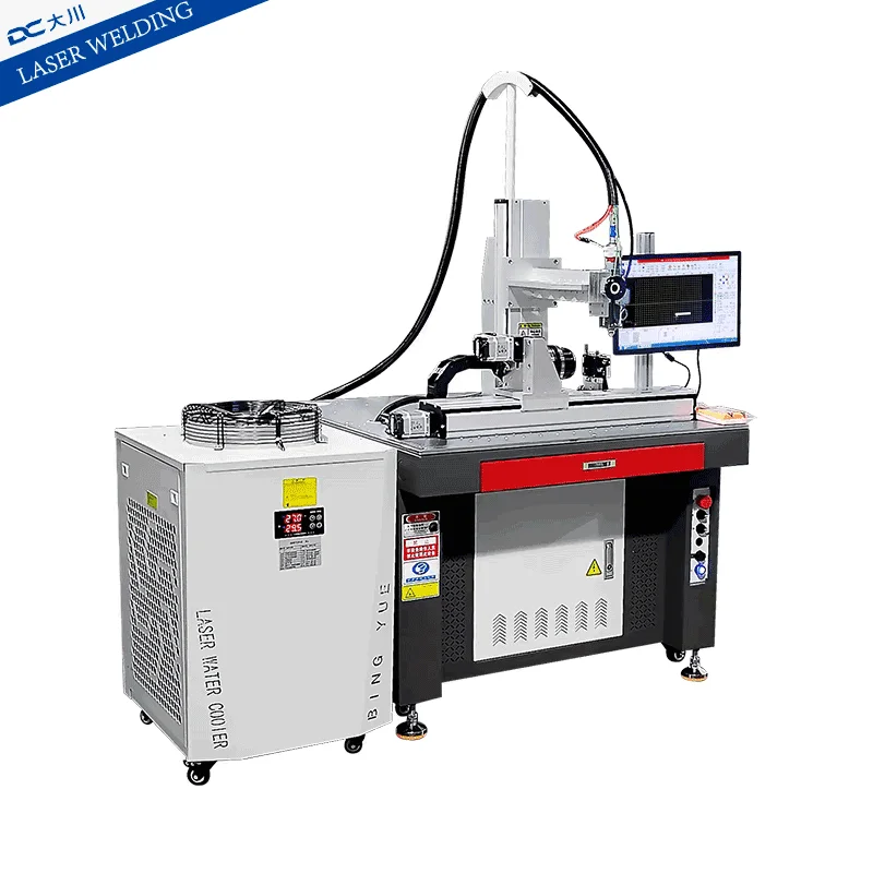 2000W Platform 4 Axis Automatic Laser Welding Machine 3 Axis with Rotary Fixture Lithium Battery Laser Welding Machine