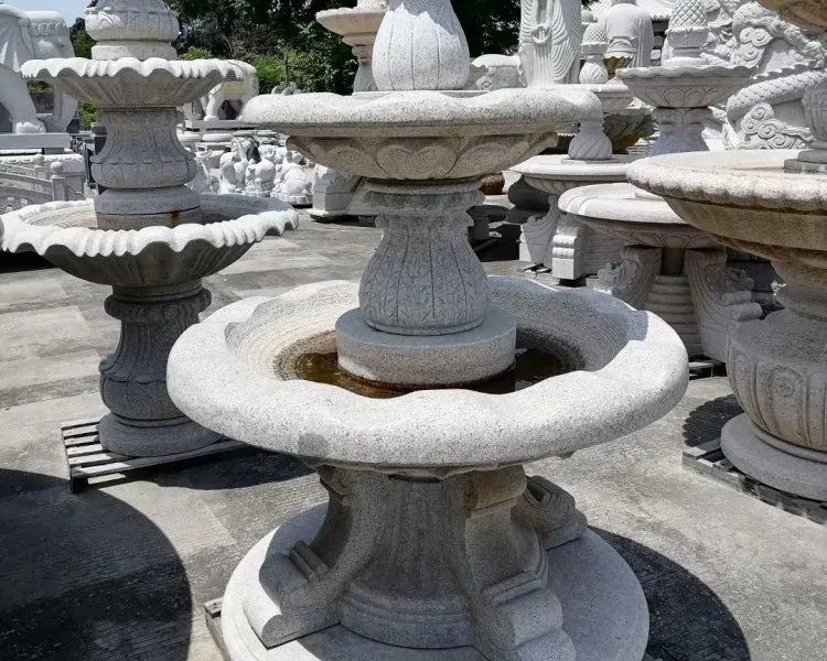 Уличный фонтан высокого качества, садовый мраморный фонтан из натурального камня