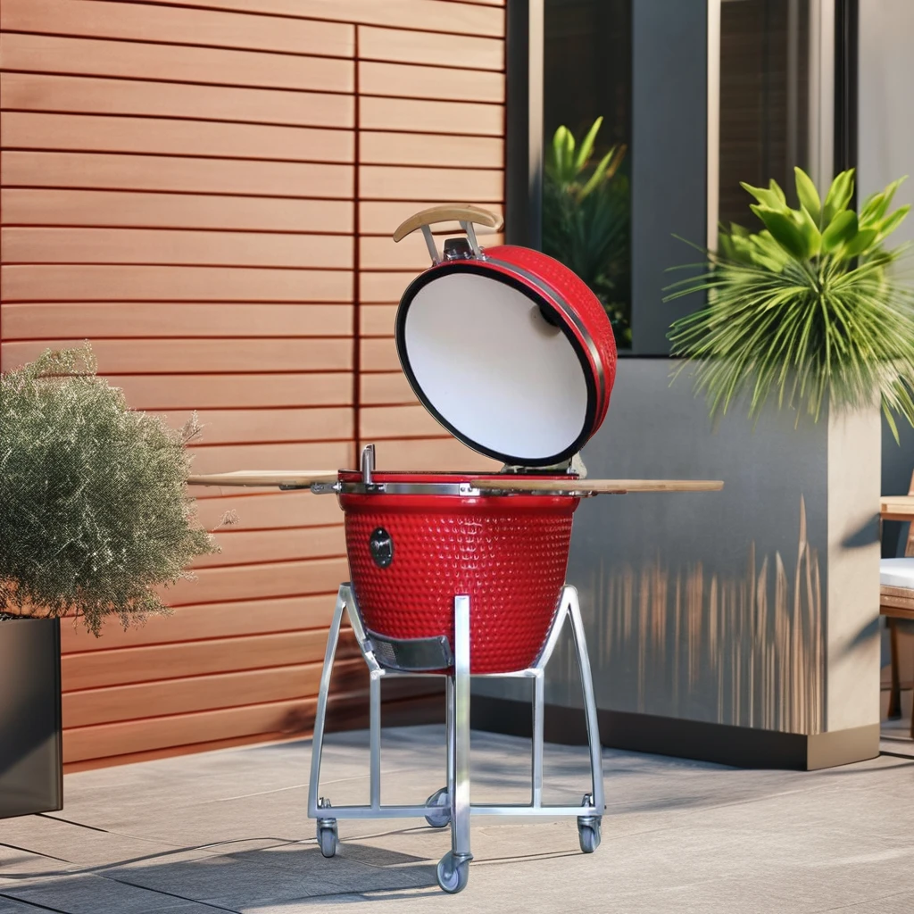 Auplex Kamado 21-inch Commercial Outdoor Ceramic bbq Smoker charcoal barbecue grill