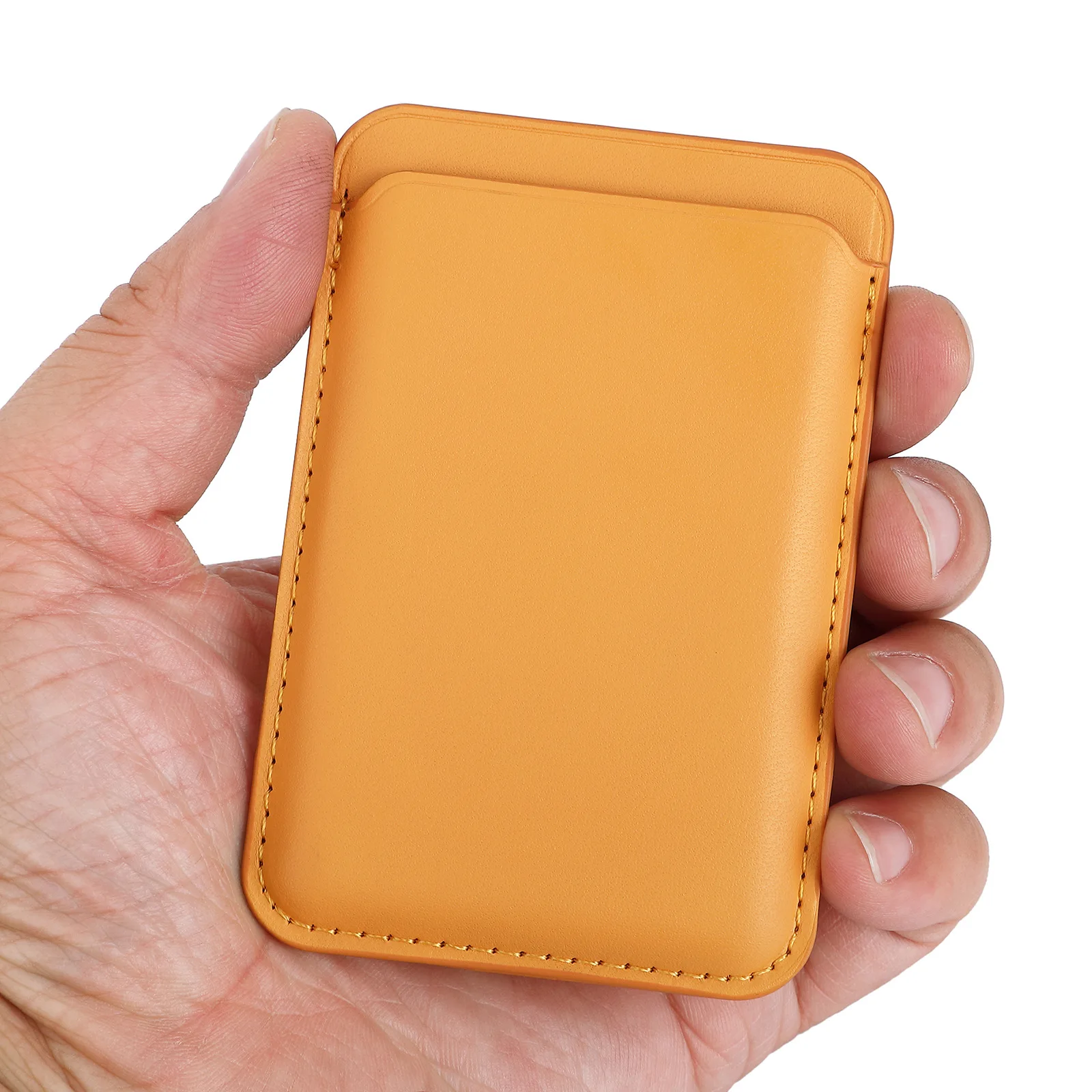 PU Leather Wallet Magnetic Pocket ID Holder for iPhone 13 Pro Back Case with Card Slot