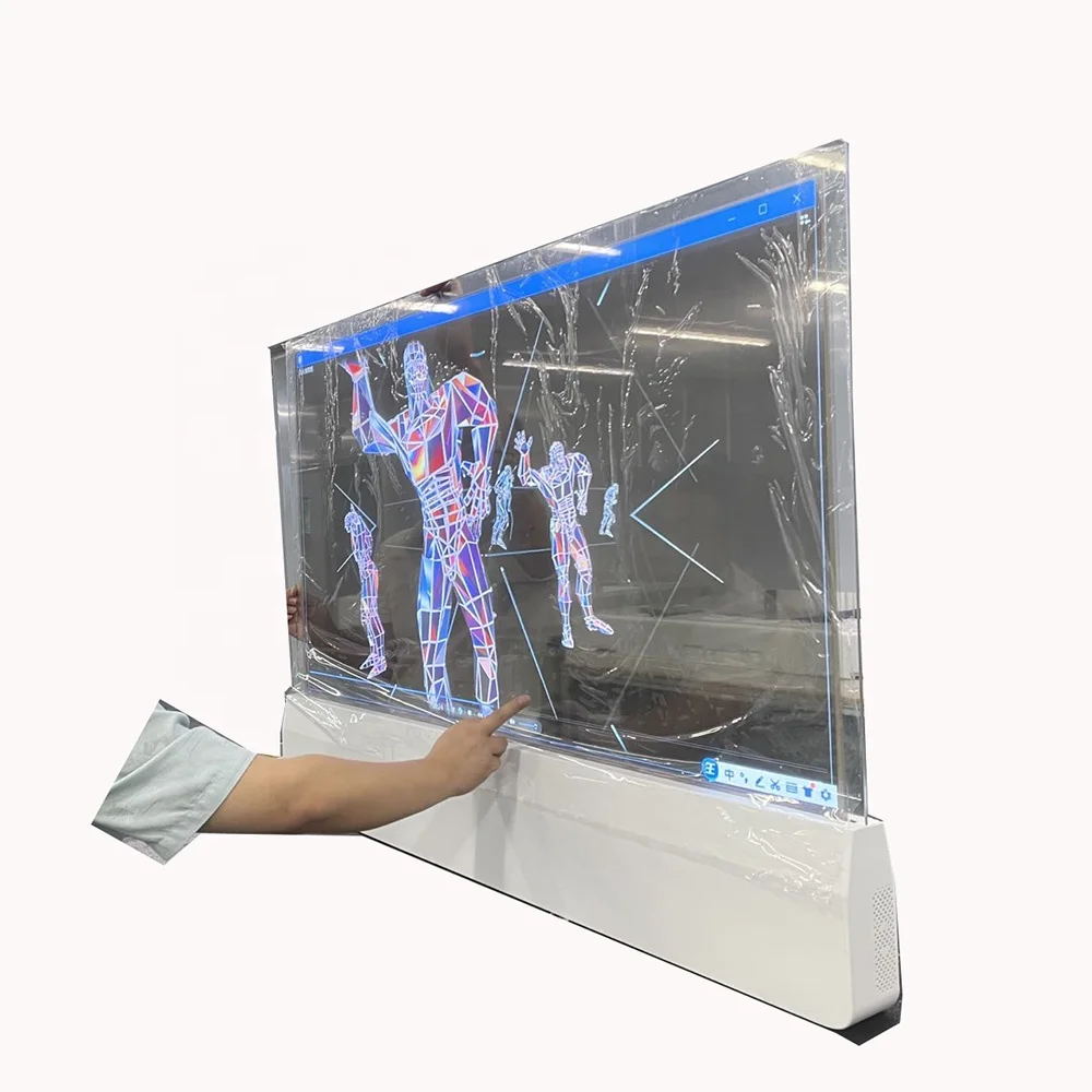 Внутренние 55 дюймовые OLED прозрачные LCD дисплеи Панель ТВ экран для рекламы