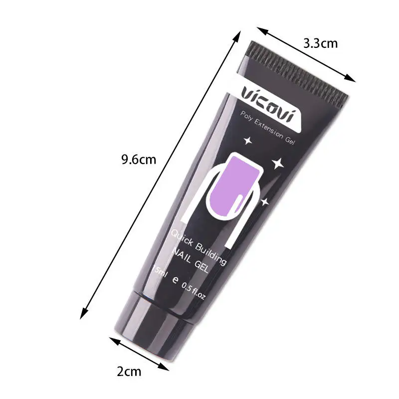 2022 Wholesale 12 Colors Fluorescence Temperature Changing Nail Extension Builder Acrylic Crystal Fluorescence Poly Gel