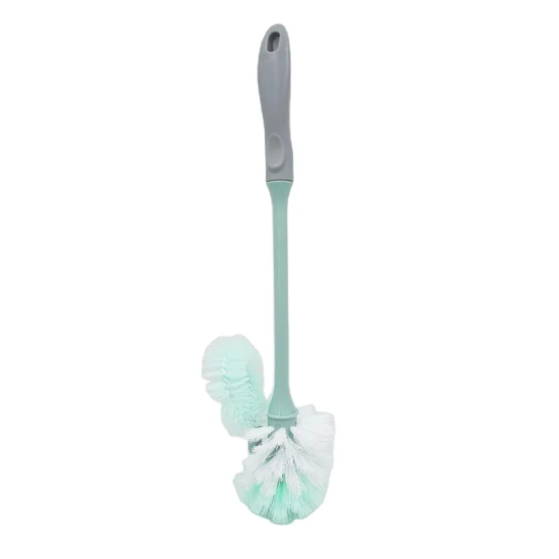 Double hockey toilet brush cleaning round toilet brush