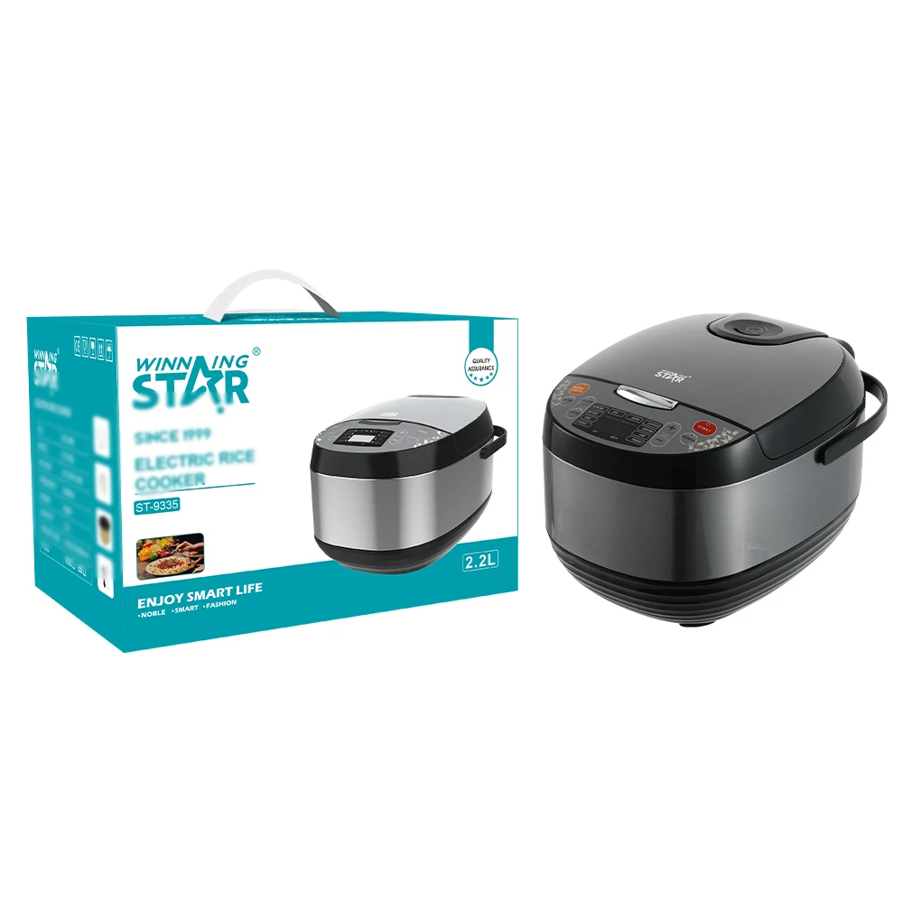 WINNING STAR ST-9335 Smart High Quality Stainless Steel Touch 2.2L Non-Stick Home Household Electric Digital Rice Cooker