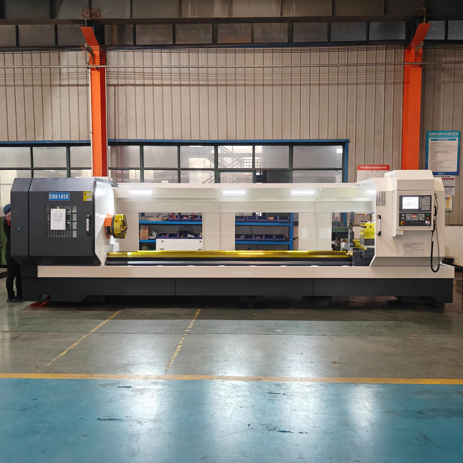 CK6180E CK6185E 4000 мм сверхмощный токарный станок с плоской кроватью ЧПУ