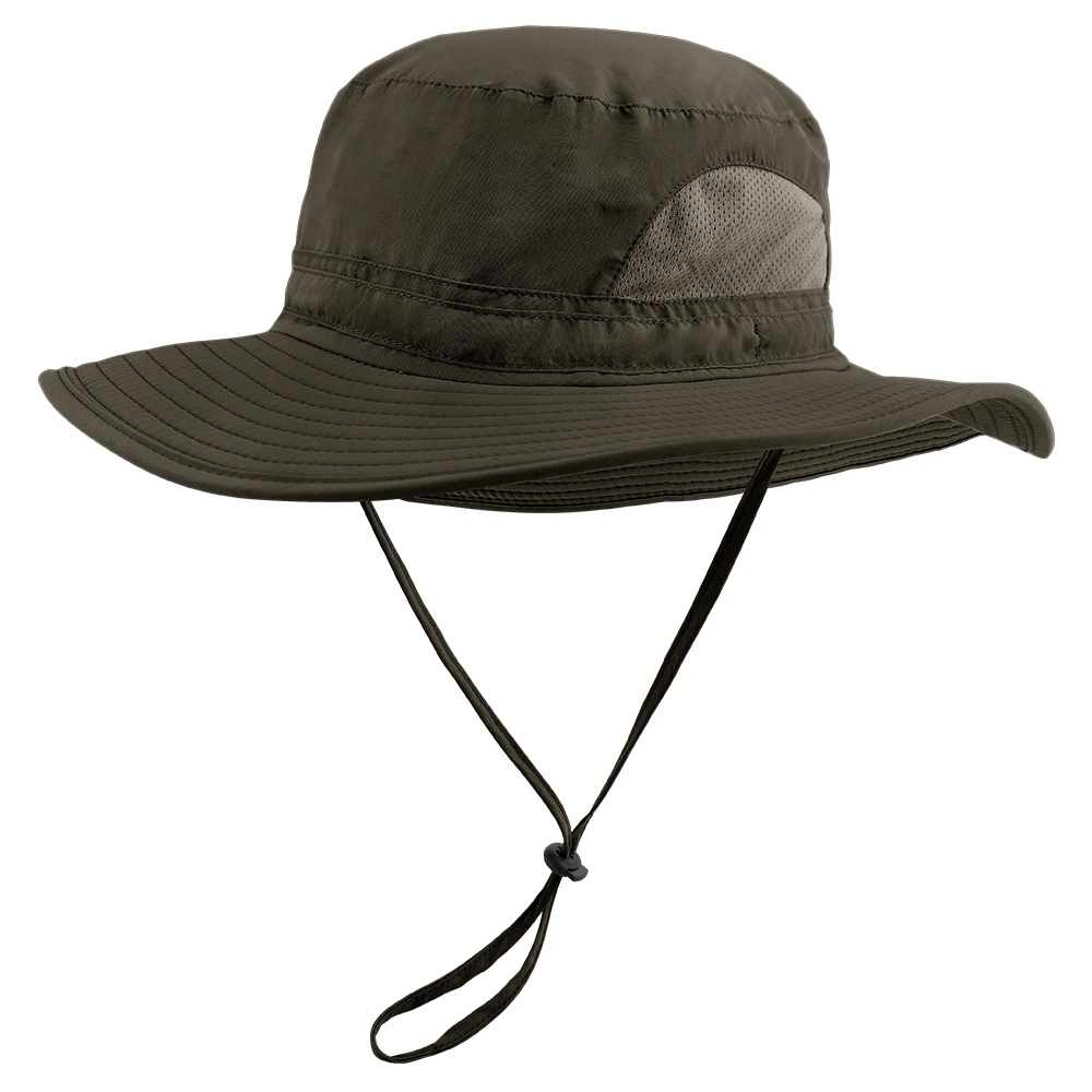 Customized Logo winter summer Fishing Sun Anti UV Boonie Hats Waterproof Safari Cap Outdoor Hunting Hat with mosquito netting