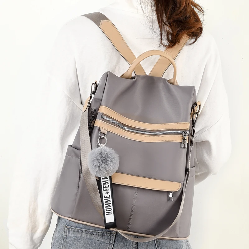 Designer Light Travel Backpack Fashion School Bags Casual Lides Shoulder Bags Waterproof Oxford Cloth Women Backpack