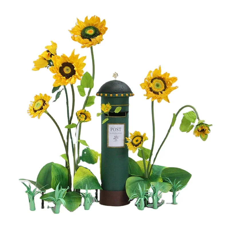 Wedding backdrop other flowers decorations artificial sunflower giant paper flowers