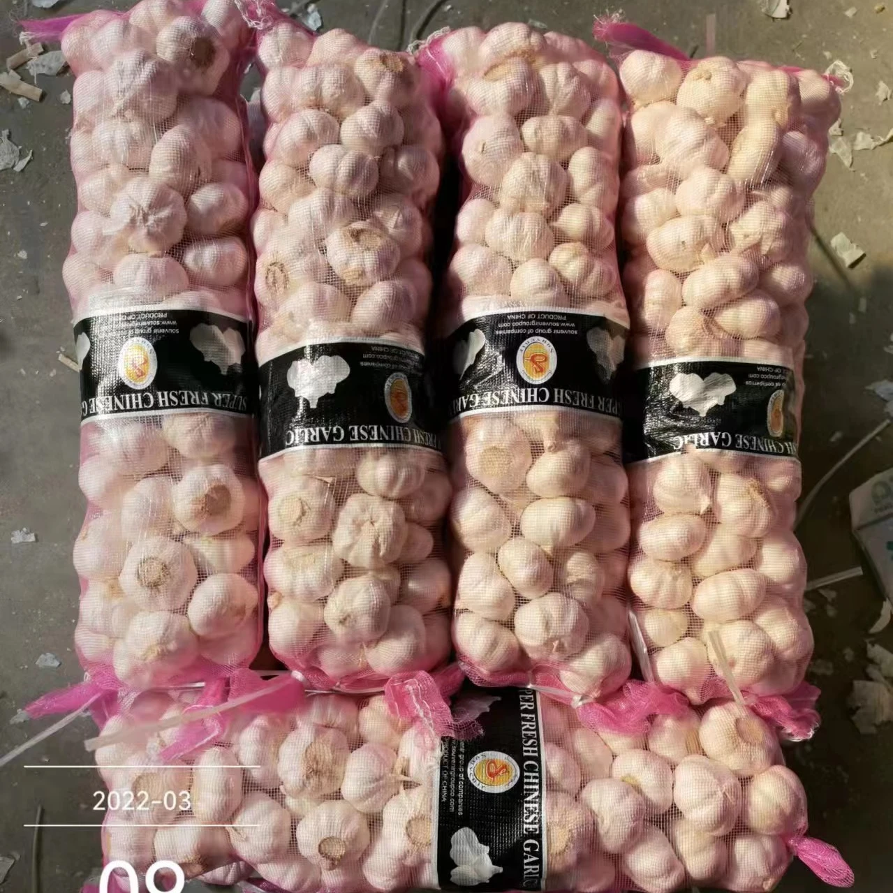 Китайский свежий красный чеснок