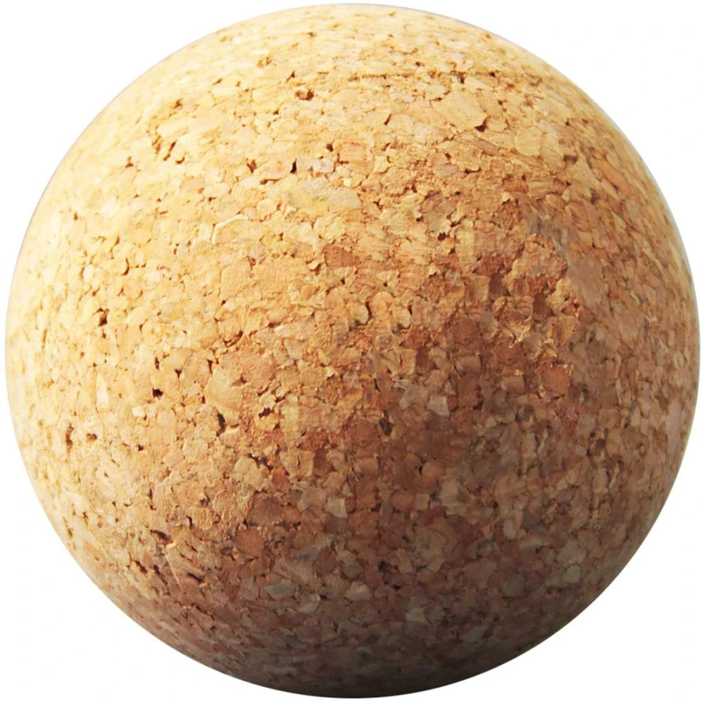 High premium density wood large cork yoga ball for neck foot muscle massage