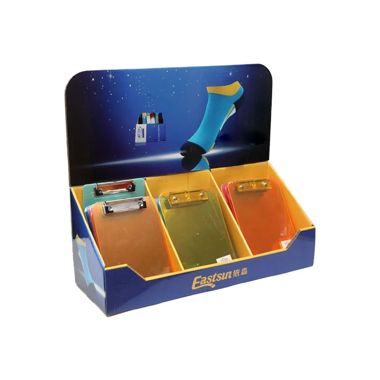 Retail Counter Cardboard Socks Display Stands,Cardboard Sock Display PDQ