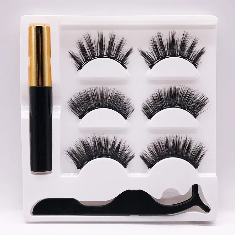 Lash Vendor Popular Design Magnetic Eyelashes Kit with Liner Custom Packing Magnetic Eyeliner Pen En Lashes
