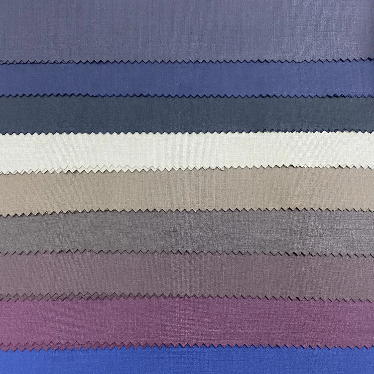 Fashionable Soft Plain Twill TR Fabric Suiting Summer Fabric For Dress Children School Uniform Fabric