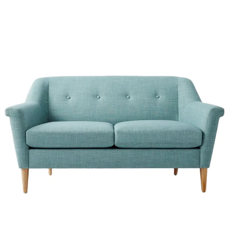 Массив дерева, ткань диван идиллический стиль Маленькая семейная мебель для гостиной