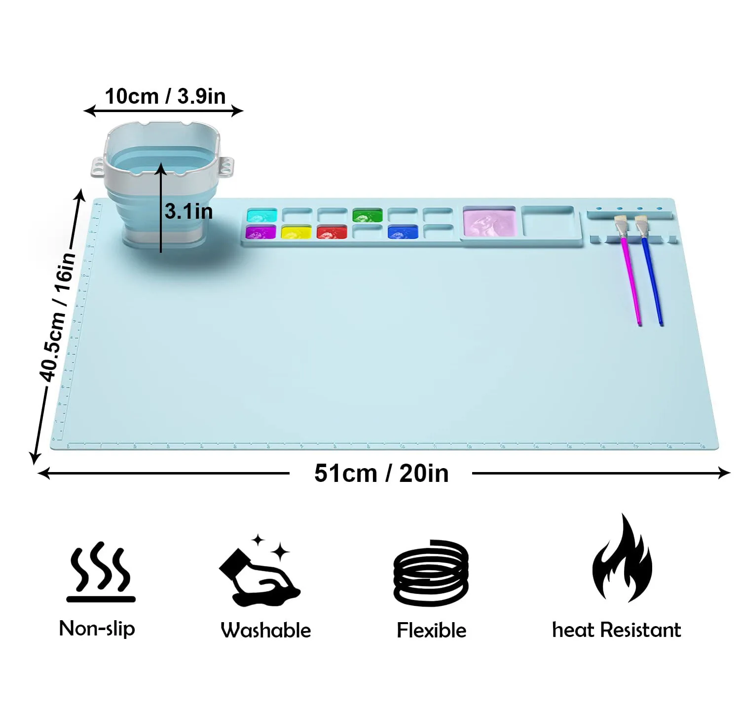 Силиконовый коврик для рисования