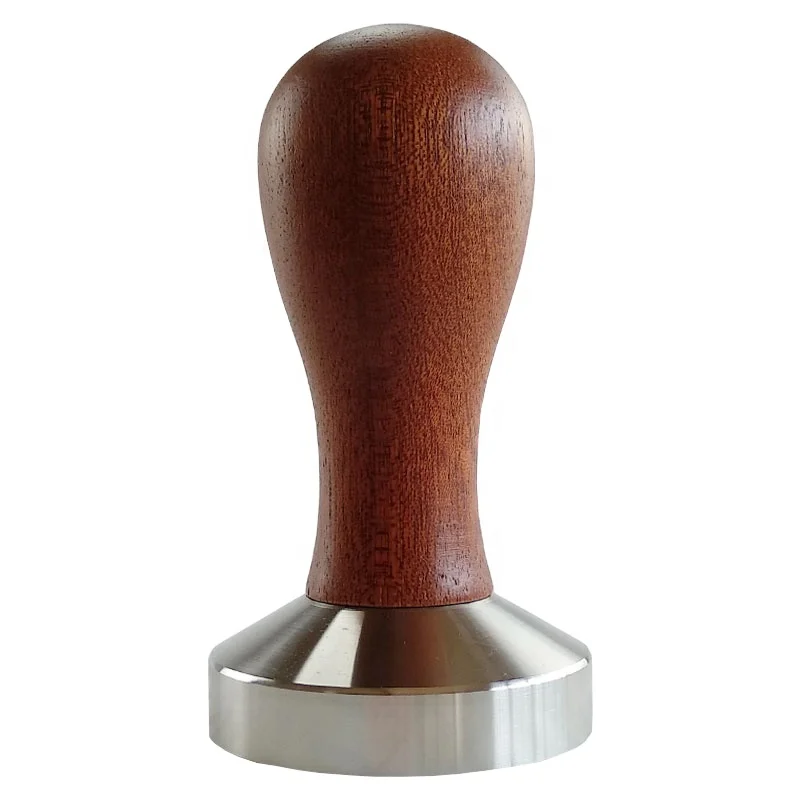 
Coffee machine accessories powder hammer 51mm wood stainless steel powder press coffee appliance 