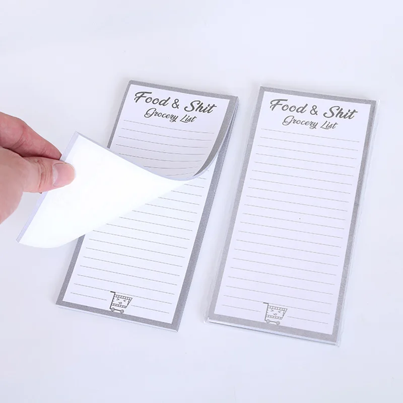 Hot Sell Custom Fridge Magnet Notepad To Do List Shopping List Magnetic Notepad Grocery List Magnet Pad For Fridge