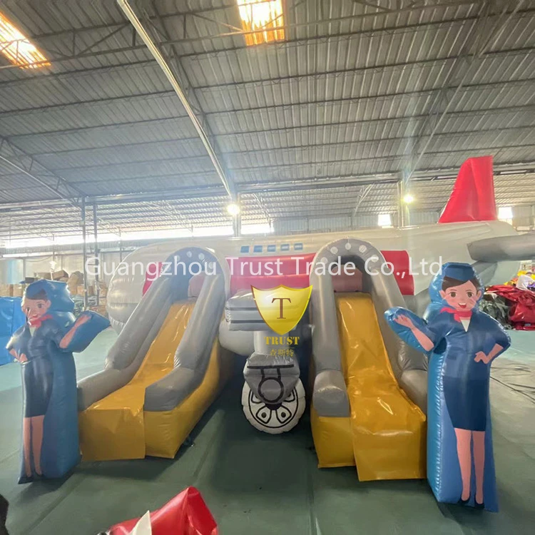 New Design Plane Shape Inflatables Castle Bouncy Jumping Toy Balls Inflatable Bouncer