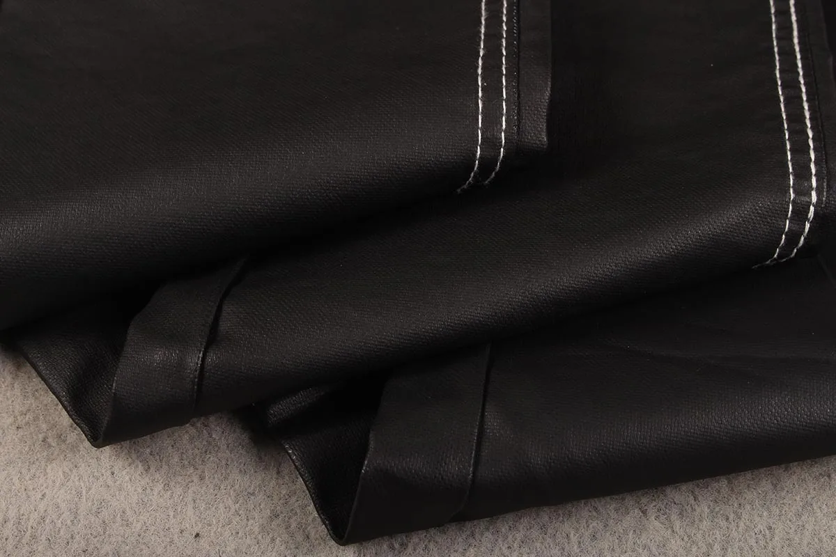 Wholesale cheap broken twill coated surface denim fabric manufacturer