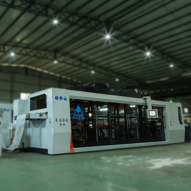 
AUTO High speed PP PS PET CPET automatic plastic thermoforming machine 