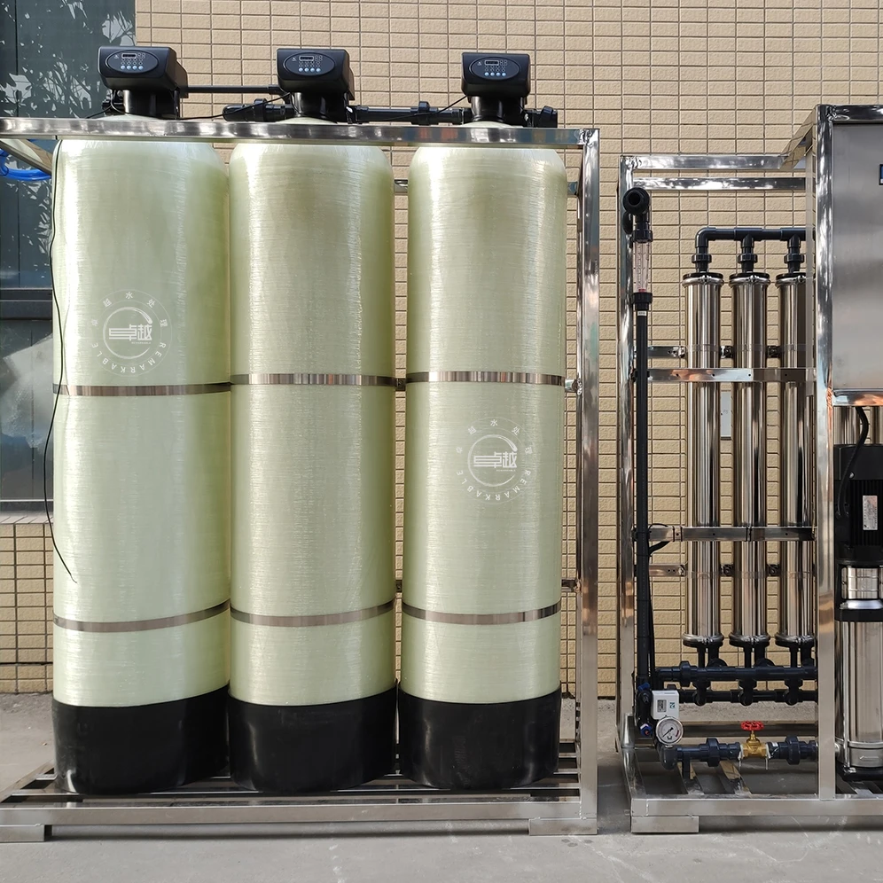 CE 2 Ton 2000 lph Simple Small Scale Home Used RO Reverse Osmosis Spring Salt Water Treatment Plant Price System