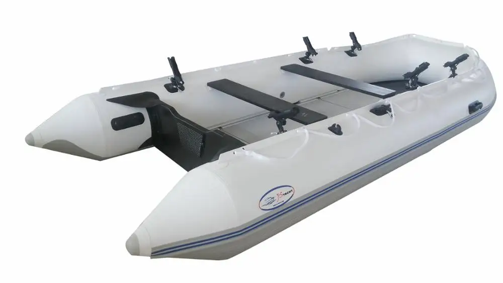 PVC Inflatable Speed Boat Outboard Motor Sport Boat with Aluminum Floor with CE Approved