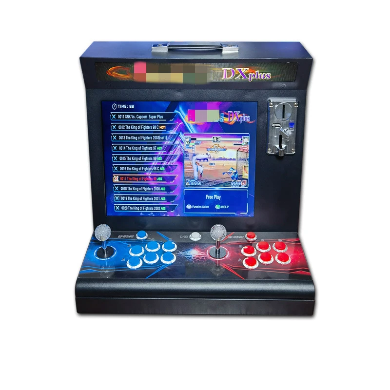 9800 in 1 Street Fighter Bartop Arcade Machine 17 Inch Screen DX Arcade Box Coin Operated Arcade Retro Bartop Machine