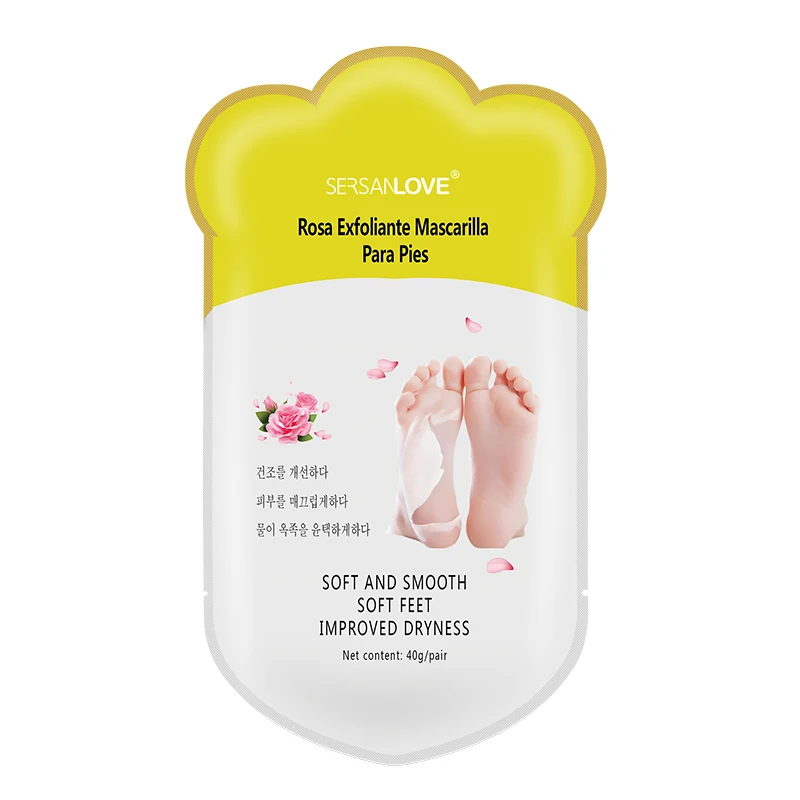 Sersanlove Feet Mask Spa Socks For Pedicure Foot Cream For Heels Exfoliating Foot Mask Socks Mask OEM Skin Care