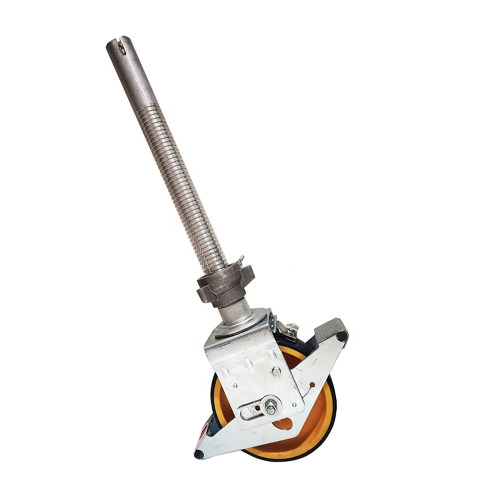 Aerial work platform scaffolding accessories casters / Double brake universal wheel