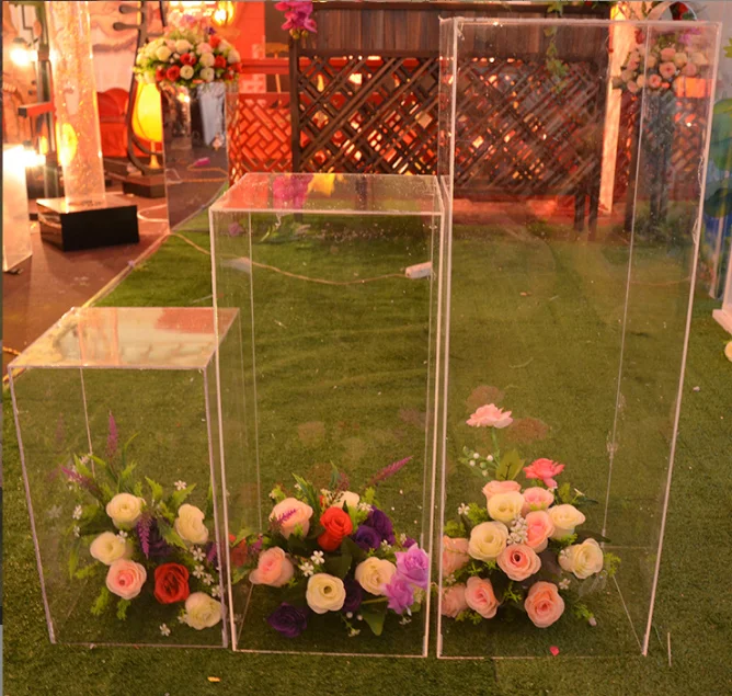 Wedding Decoration Stand Display Acrylic Transparent Clear Acrylic Dessert Table