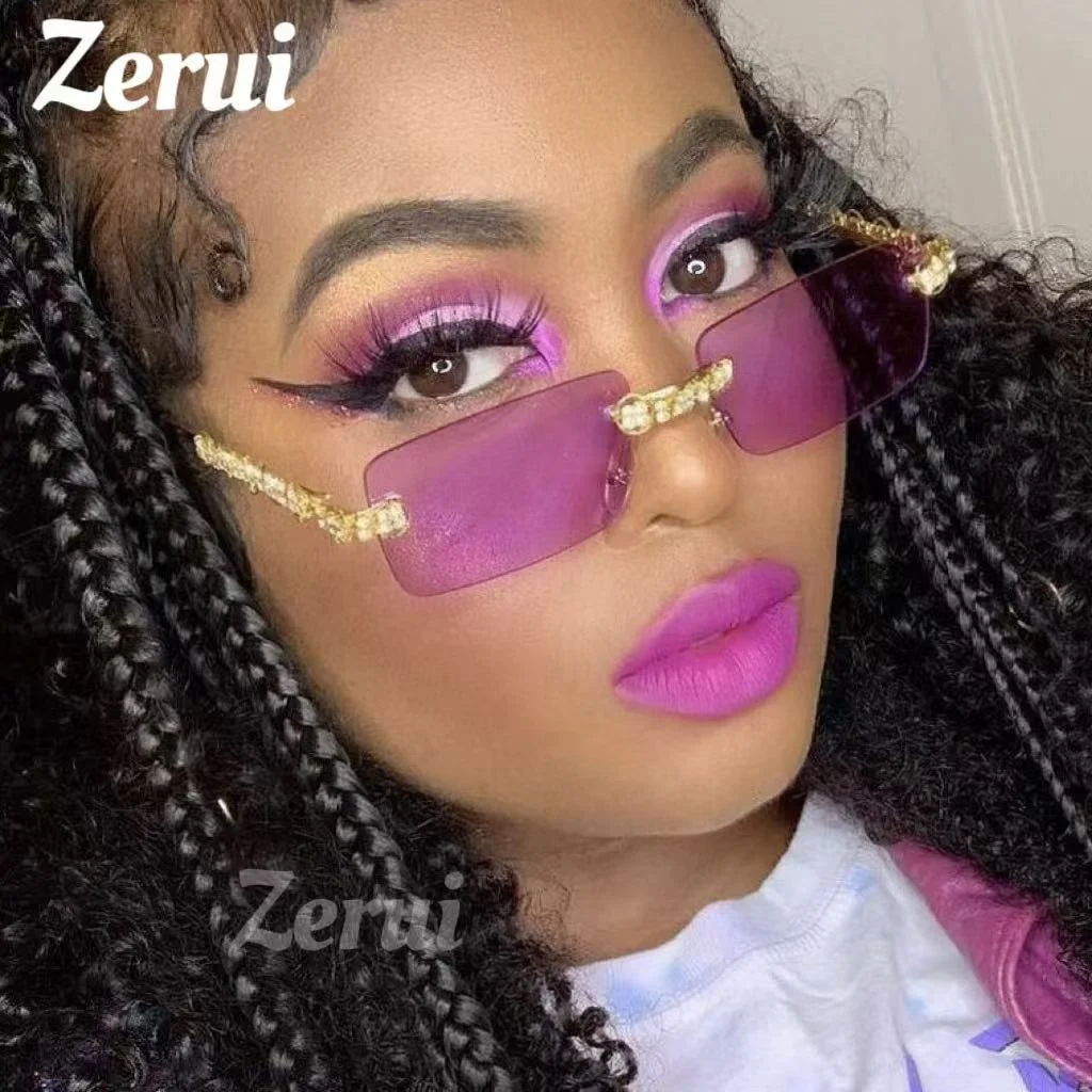 Женские 2024 солнцезащитные очки с кристаллами