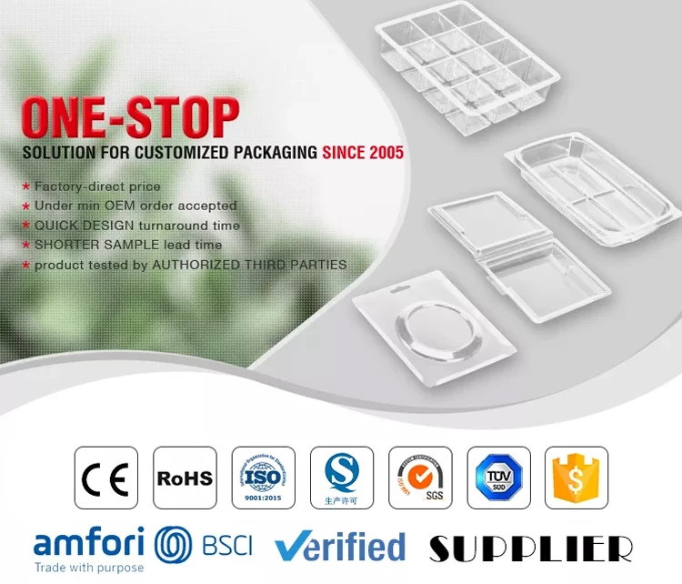 Custom Biodegradable Corn Starch Packaging Tofu Food Tray