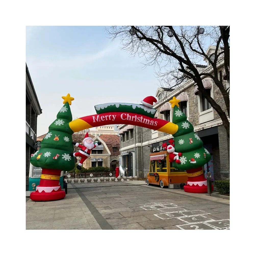 Hot Sale Inflatable Christmas Arches High Quality Christmas Gift Decoration Arches