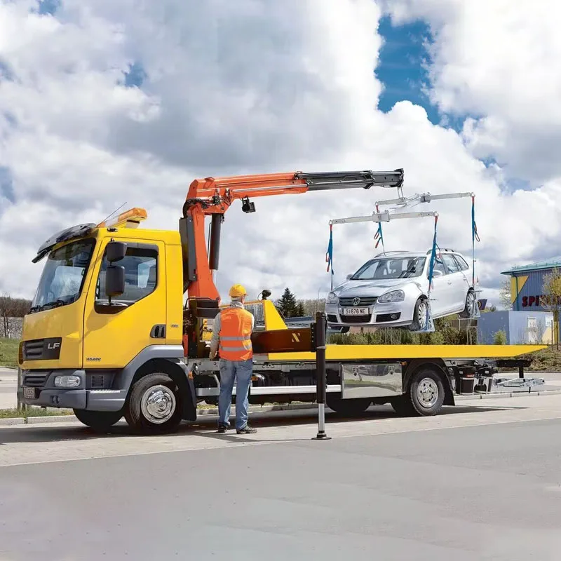 tow truck crane 3 ton capacity lift cars to evaluation crane truck mounted crane CE quality selling in russia