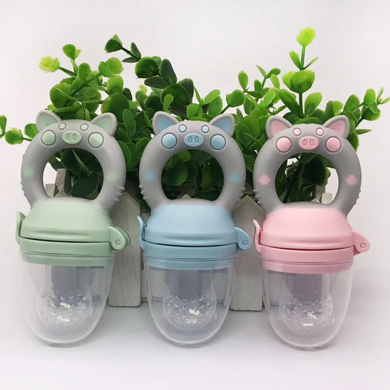 2021 BPA Silicone Baby Pacifier Infant Nipple Soother Toddler Kids Fresh Vegetable Fruit Feeder Pacifier For Baby Food Feeder