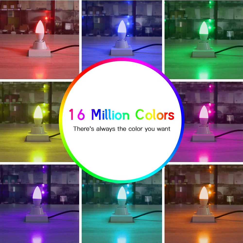 E12 E14 светодиодные свечи RGB CCT 4 Вт лампы 2 г Алюминий AC 60 80 автомобильное сиденье ТВ аксессуары Пульт дистанционного управления A60 светодиодная лампа 24 В