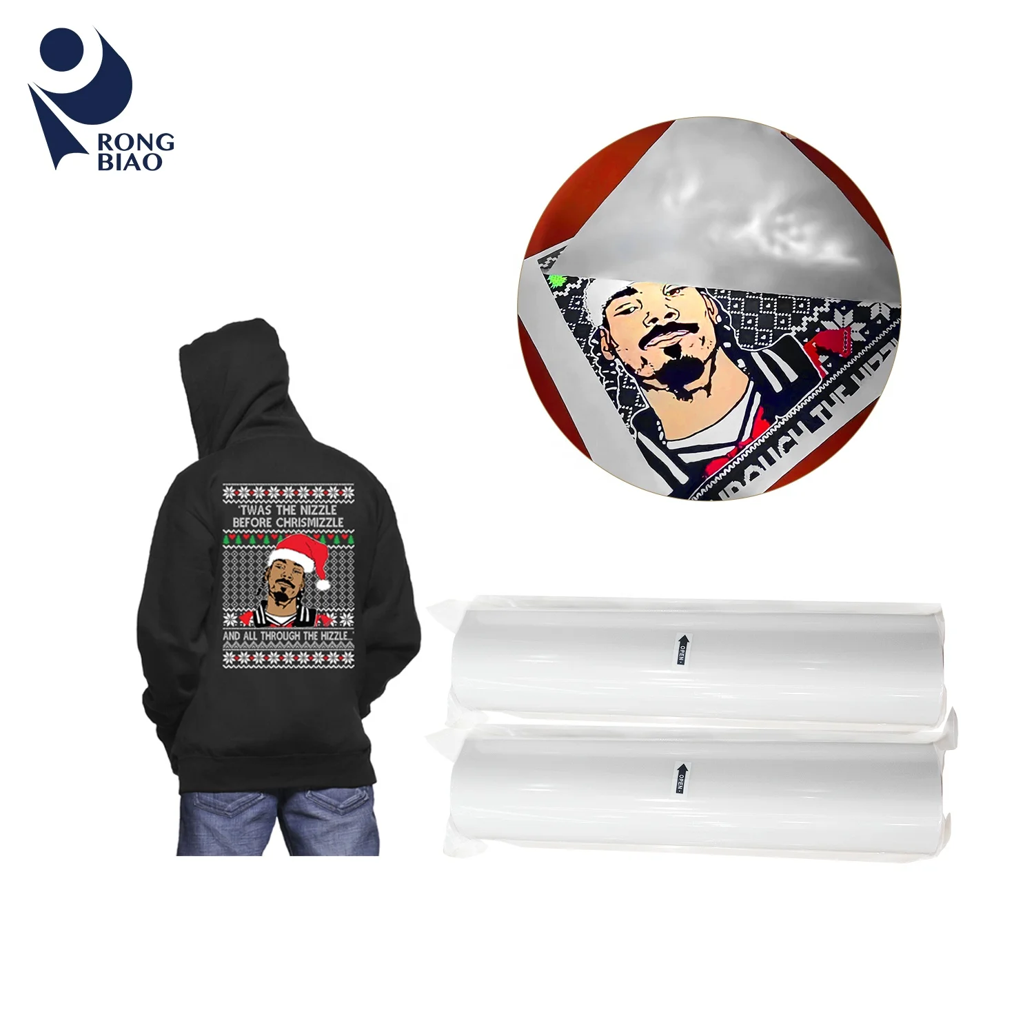 Good quality printable Textile Printing heat transfer film roll direct to film dtf pet film for digital printer