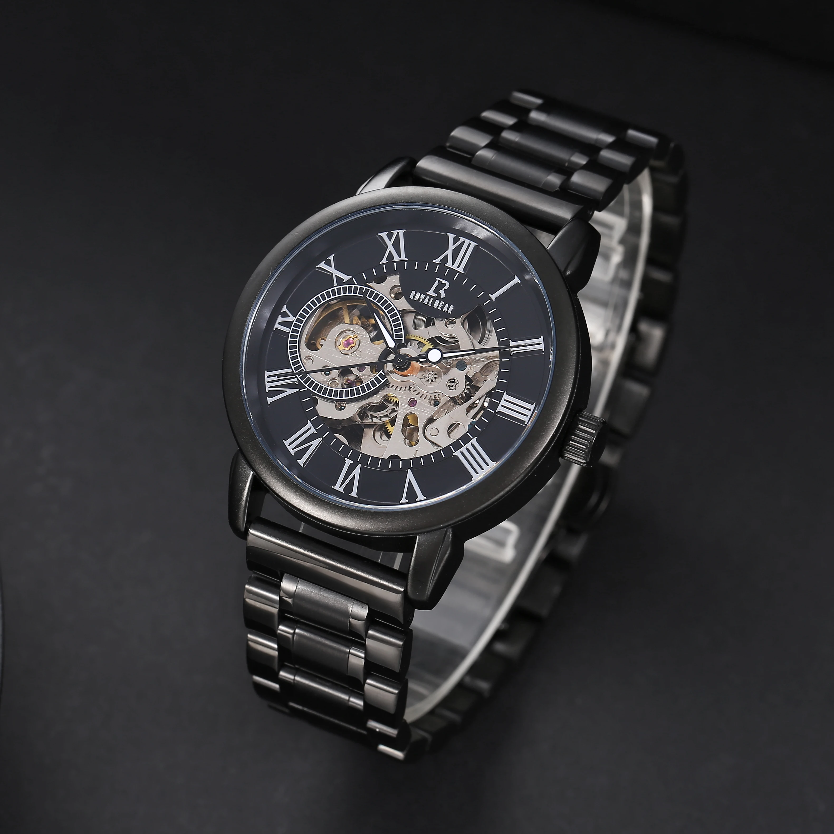 Luxury Men Mechanical Watch Steel Strap Waterproof 10atm Automatic Business Watch