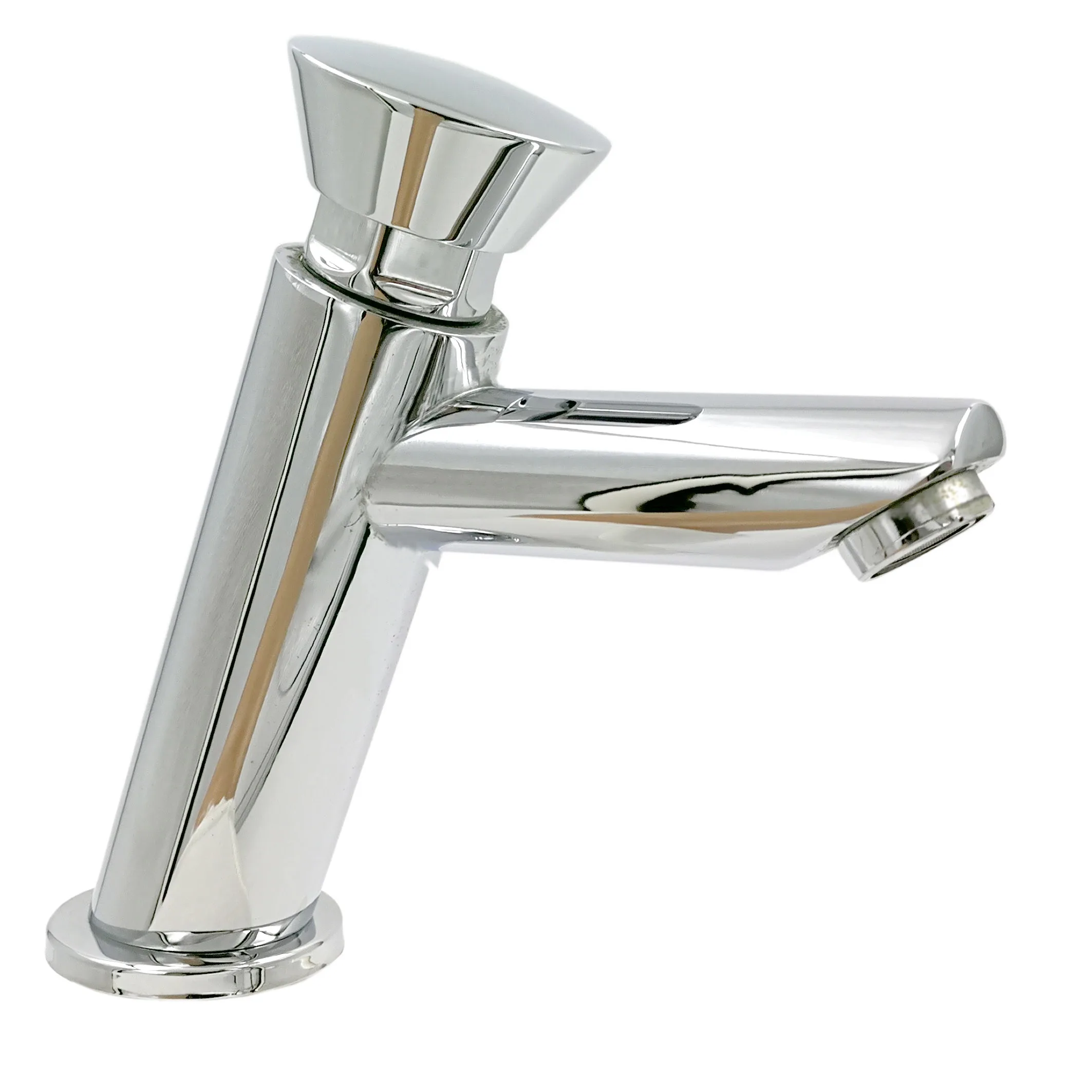 Full Brass Deck Mounted Water Saving Automatic Shut off Time Delay Faucet for Wash Basin