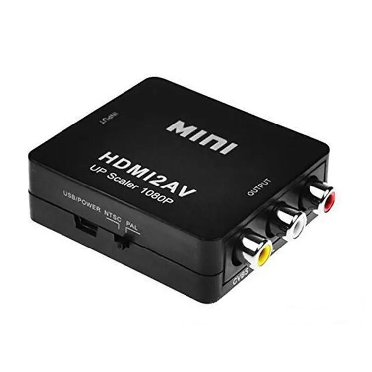  Высокое качество Мини Размер 1080p HD2AV HD в AV RCA видео аудио