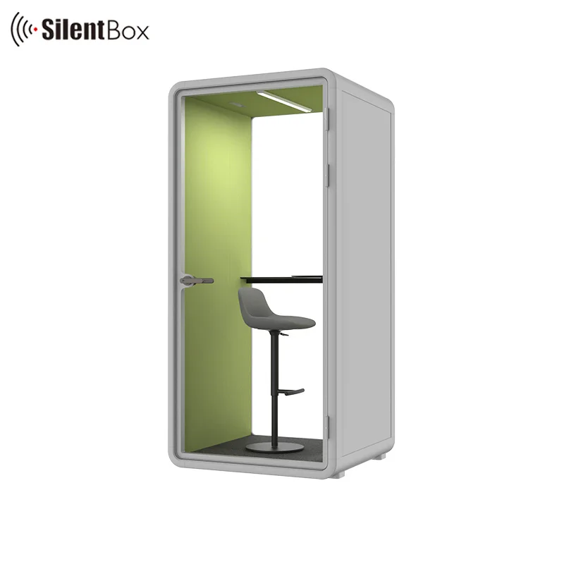 1 person booth customizable portable and detachable office cabin with environmental intelligence control