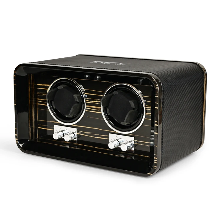 Luxury Walnut Watch Winder 2 Slot Custom Rotating Watch Winder Box High Quality Winder Geen Watches
